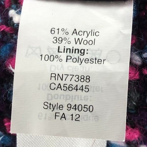 J. Crew No. 2 Pencil Purple‎ Wool Blend Tweed Skirt Size 4 - Picture 4 of 6